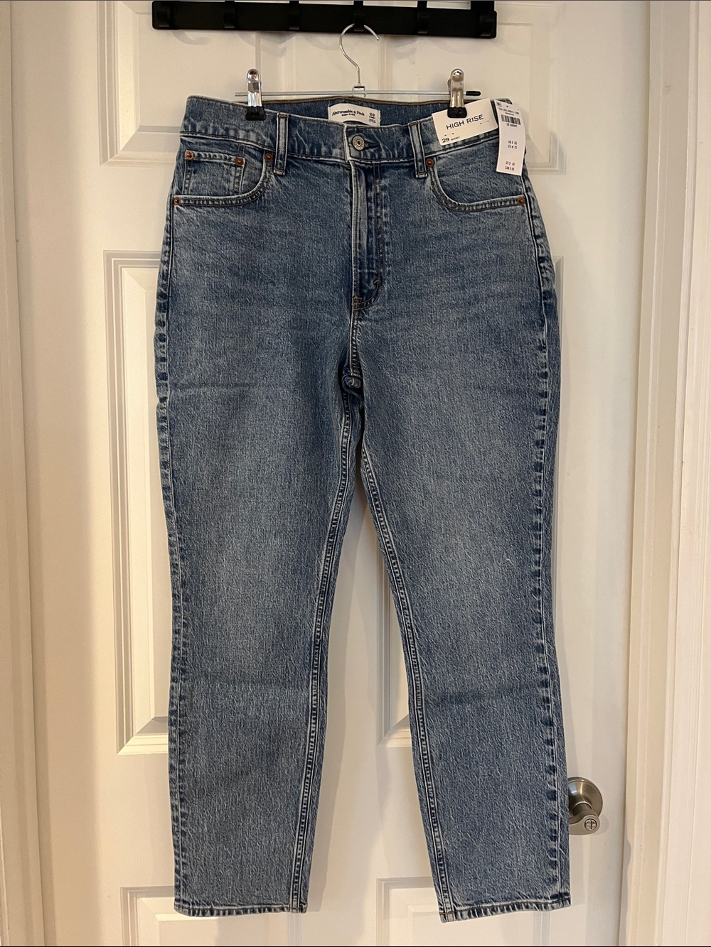 Abercrombie & Fitch High-Rise Light Blue Modern Skinny Jeans
